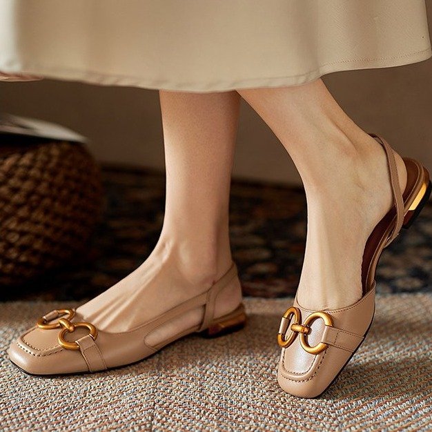 Anna-Berg | Slingback Heels in Leather