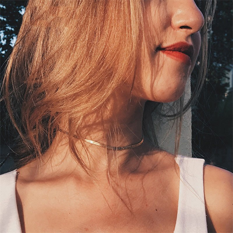 Stella Fishbone Chain Necklace