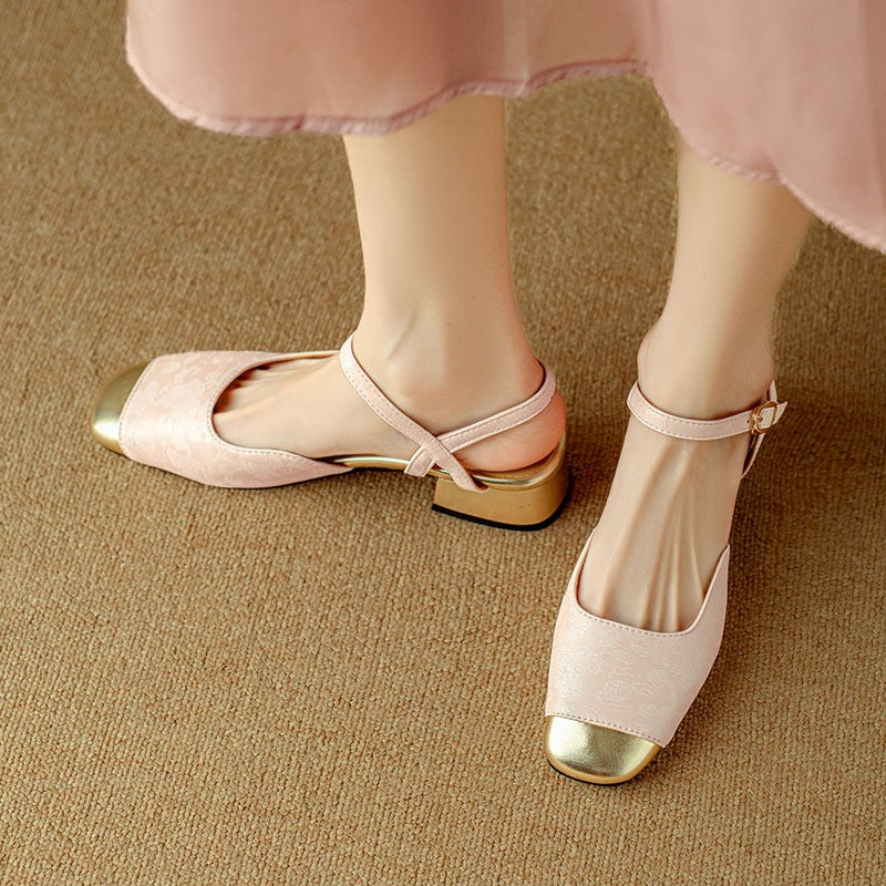 Anna-Berg | Slingback Heels in Leather