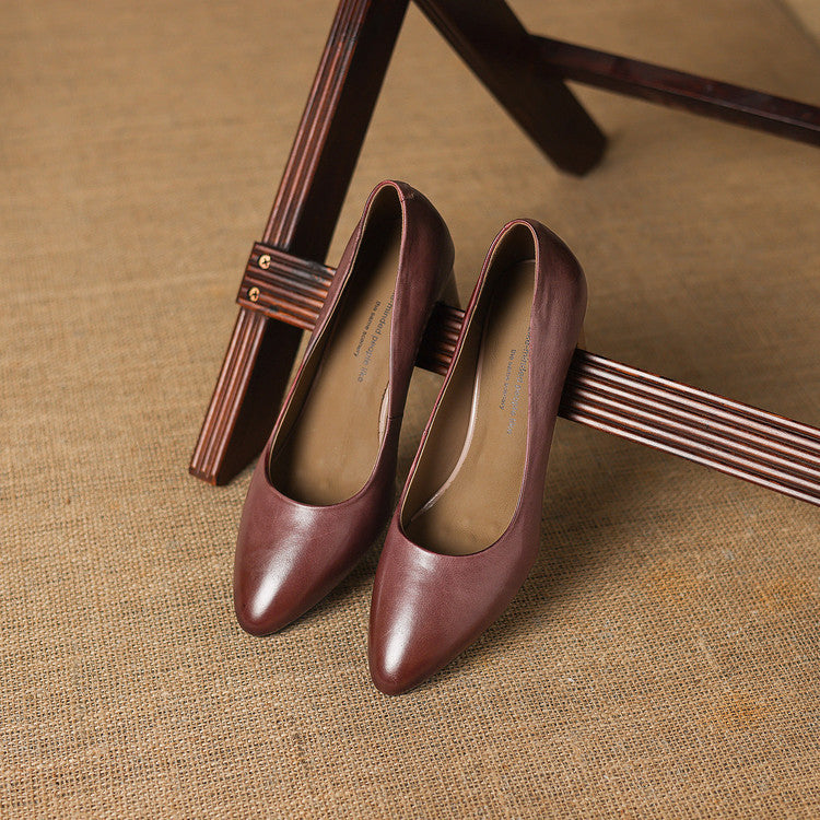 Anna-Berg | Genuine Leather Heels
