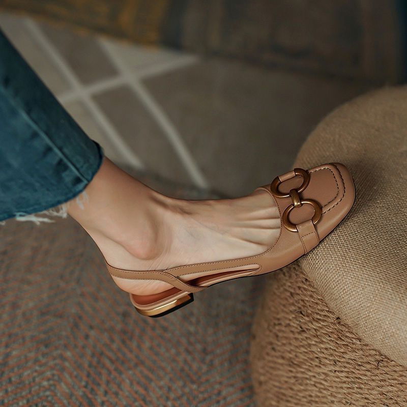 Anna-Berg | Slingback Heels in Leather