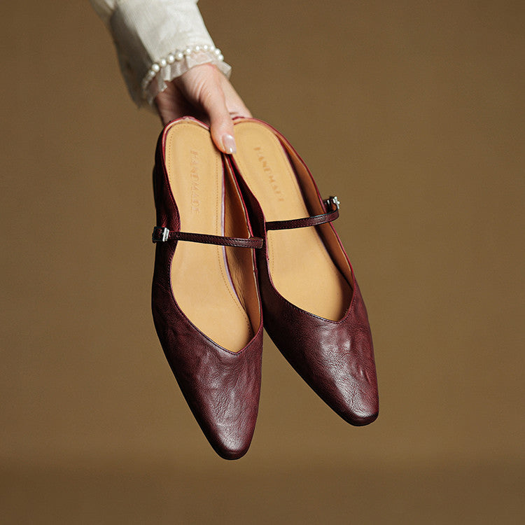 Anna-Berg | Mules + Genuine Leather