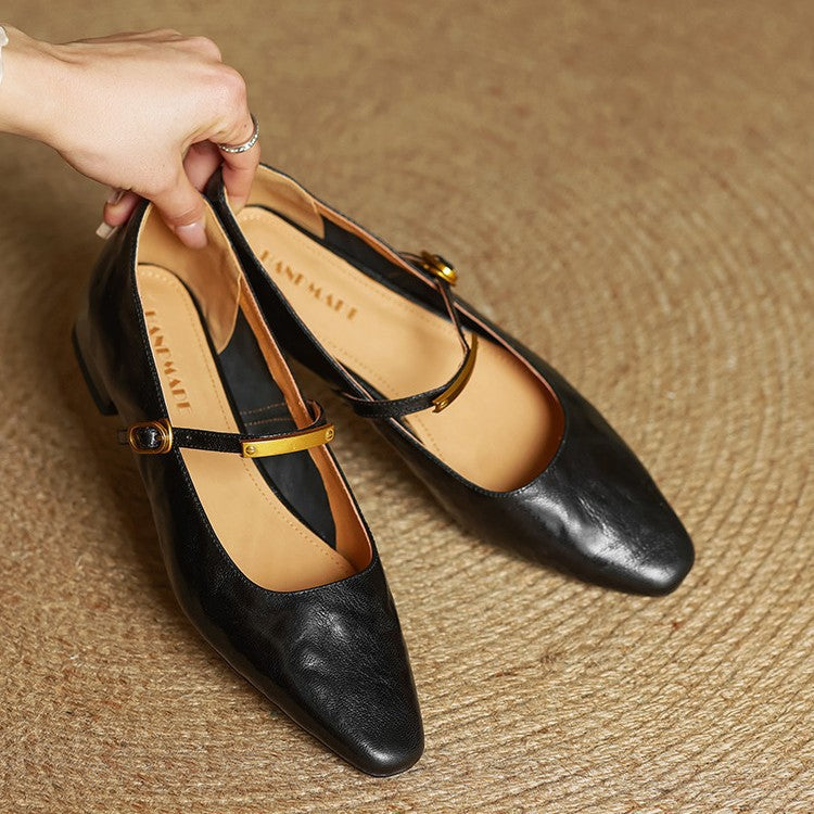 Anna-Berg | Merlot Leather Pumps