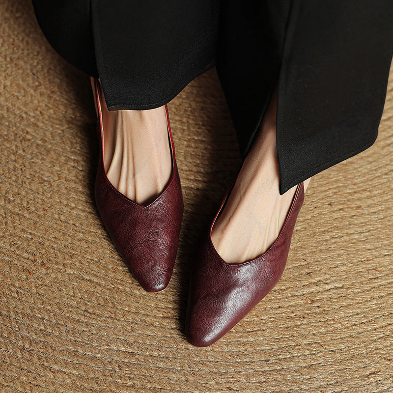 Anna-Berg | Leather Slingback Heels