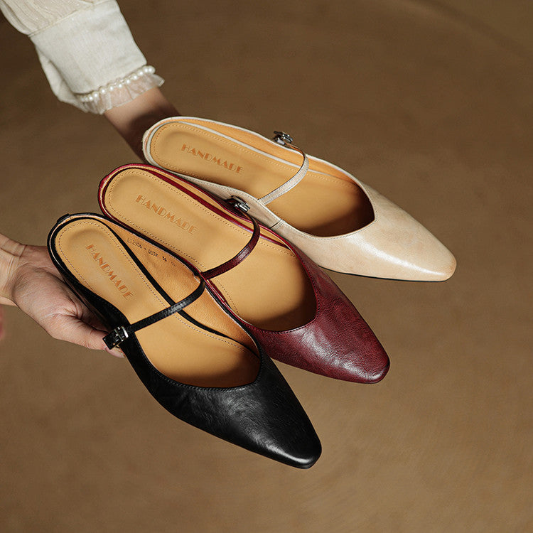 Anna-Berg | Mules + Genuine Leather