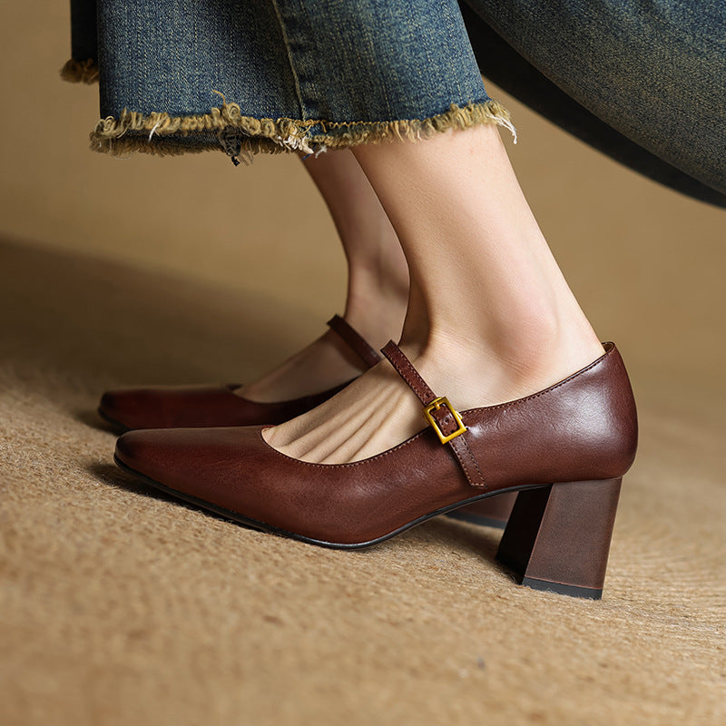 Anna-Berg | Genuine Leather Heels
