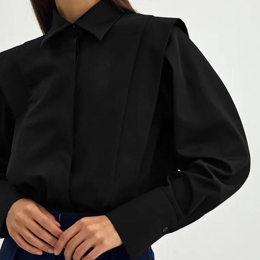 Anna-Berg | Tailored Button-Up Organic Cotton Blouse