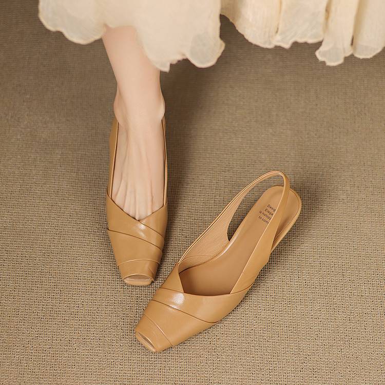 Anna-Berg | Genuine Leather Slingback Heels