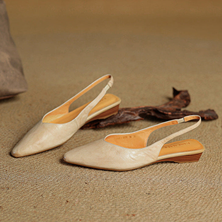 Anna-Berg | Leather Slingback Heels