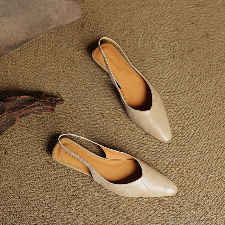 Anna-Berg | Leather Slingback Heels