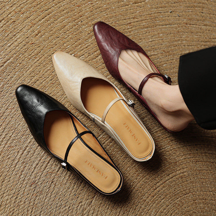 Anna-Berg | Mules + Genuine Leather