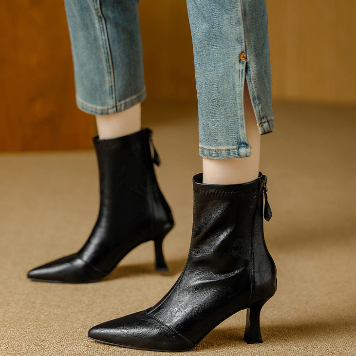 Anna-Berg | Leather Ankle Boots