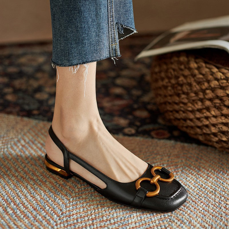 Anna-Berg | Slingback Heels in Leather