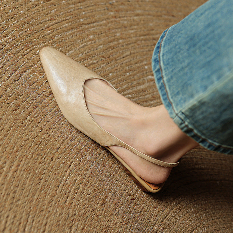 Anna-Berg | Leather Slingback Heels