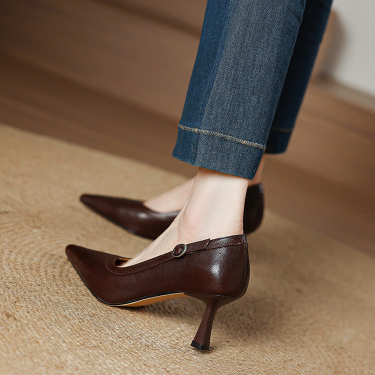 Anna-Berg | Genuine Leather Heels