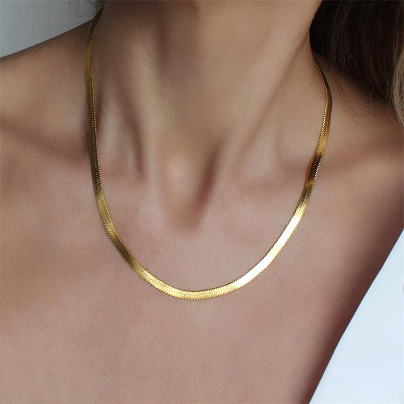 Stella Fishbone Chain Necklace