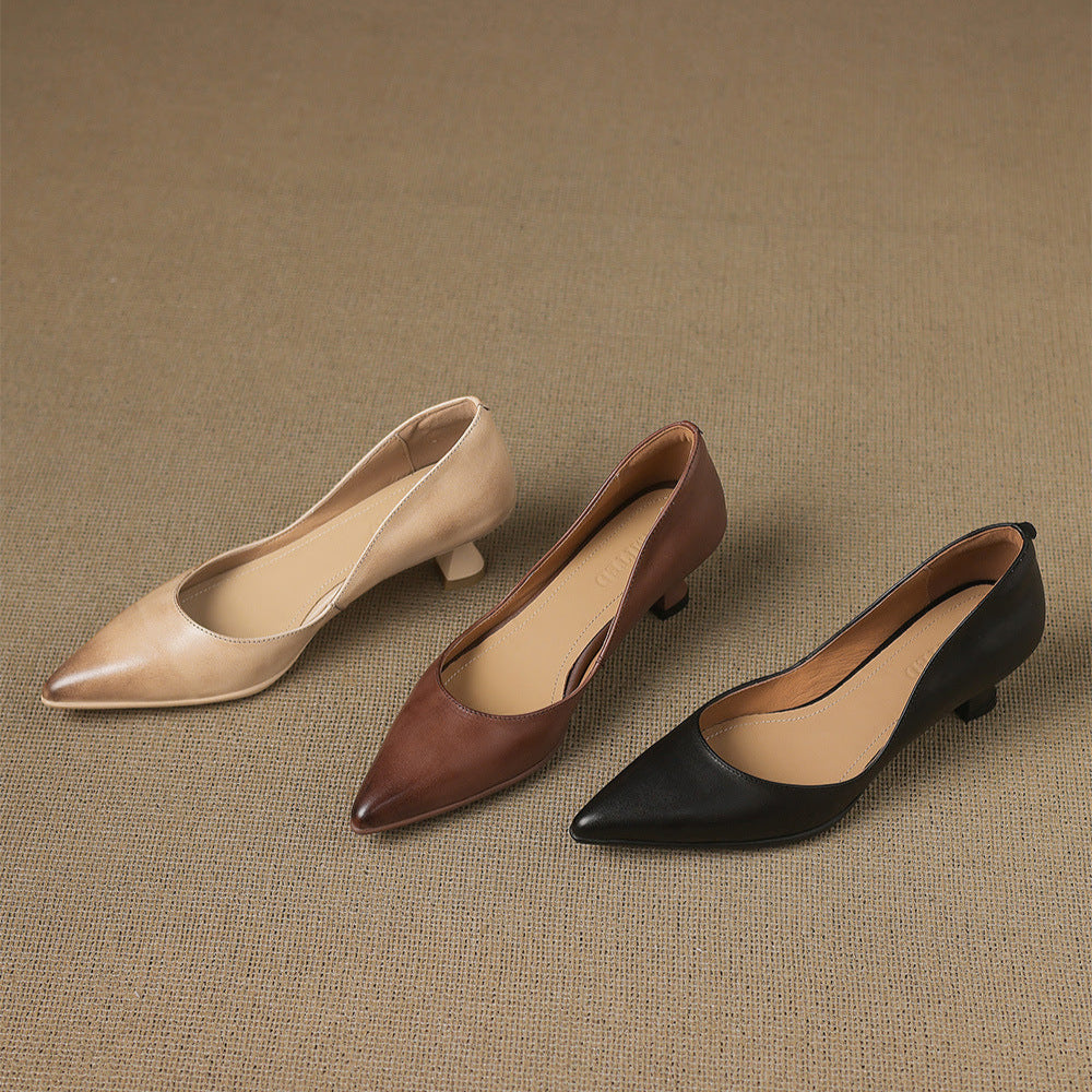 Anna-Berg | Leather Heels