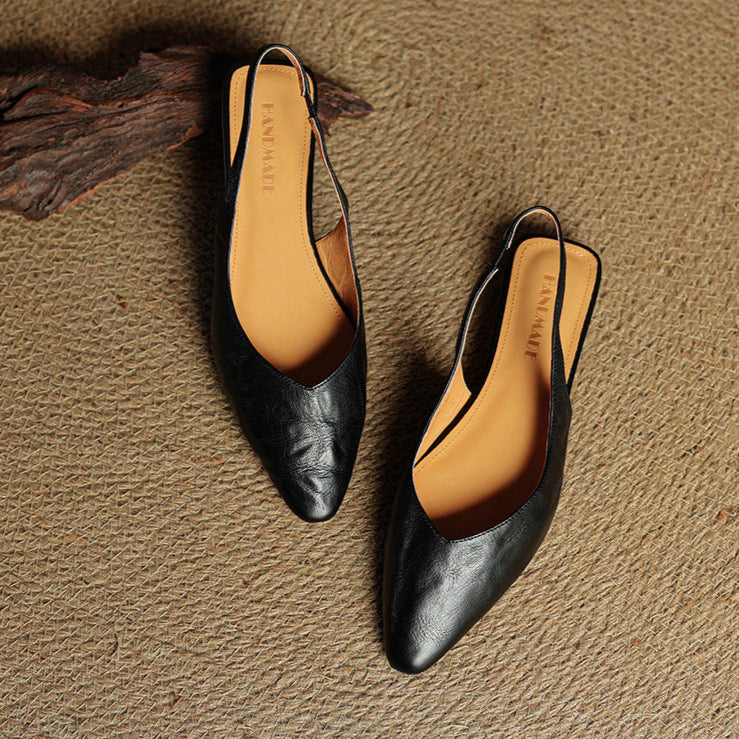 Anna-Berg | Leather Slingback Heels