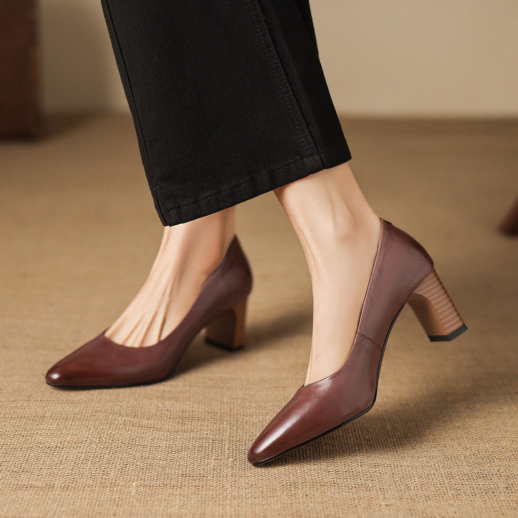 Anna-Berg | Genuine Leather Heels