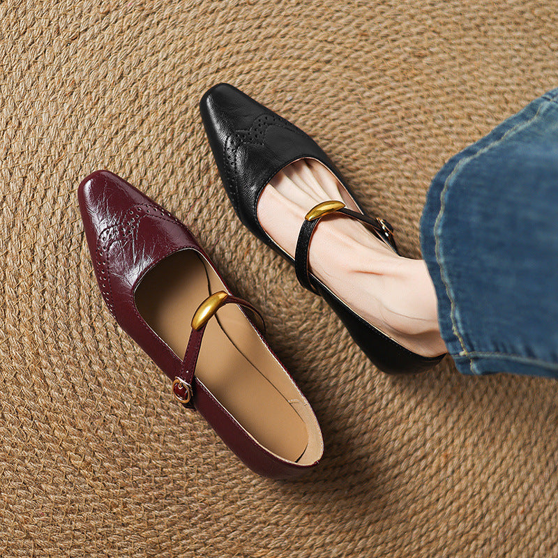 Anna-Berg | Classic Pointed Toe Heels in Leather