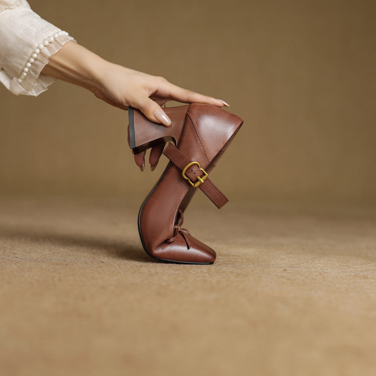 Anna-Berg | Genuine Leather Heels