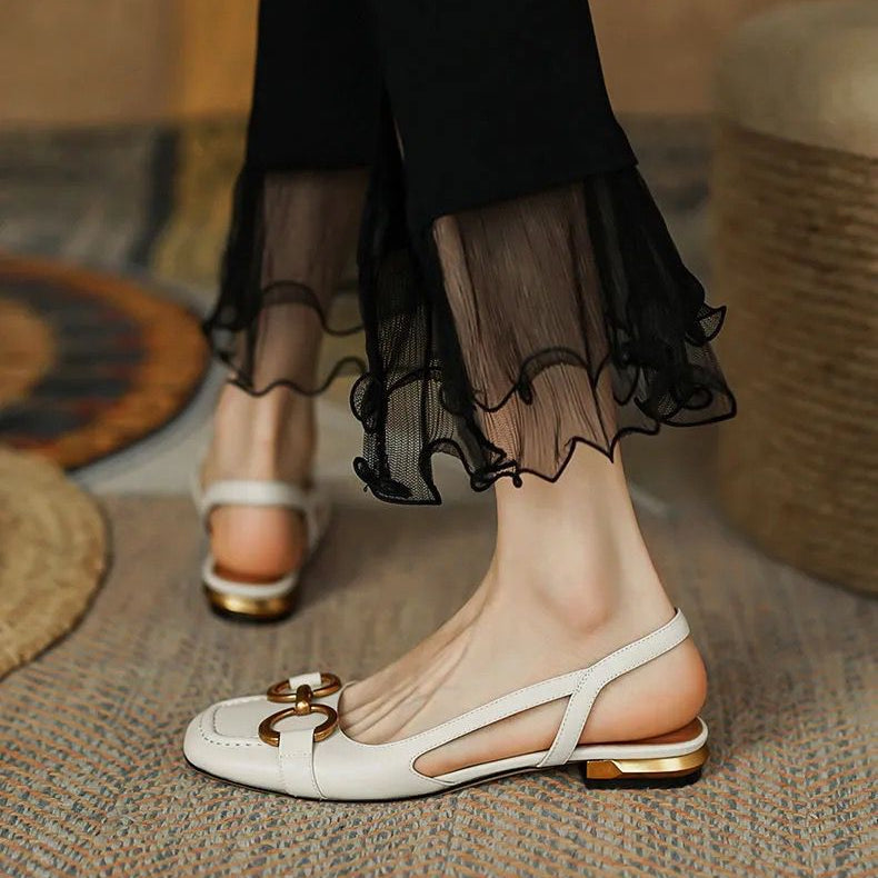 Anna-Berg | Slingback Heels in Leather