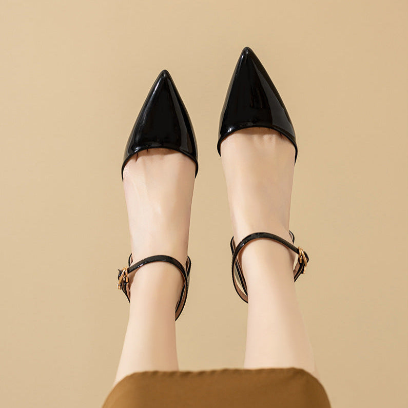 Anna-Berg | Elegant Pointed Toe Heels in Leather