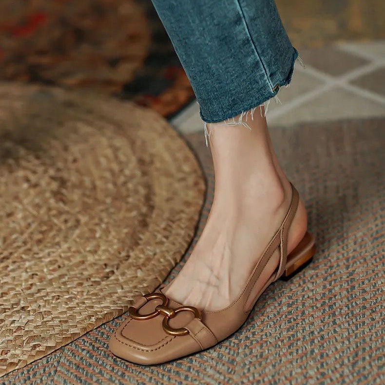 Anna-Berg | Slingback Heels in Leather