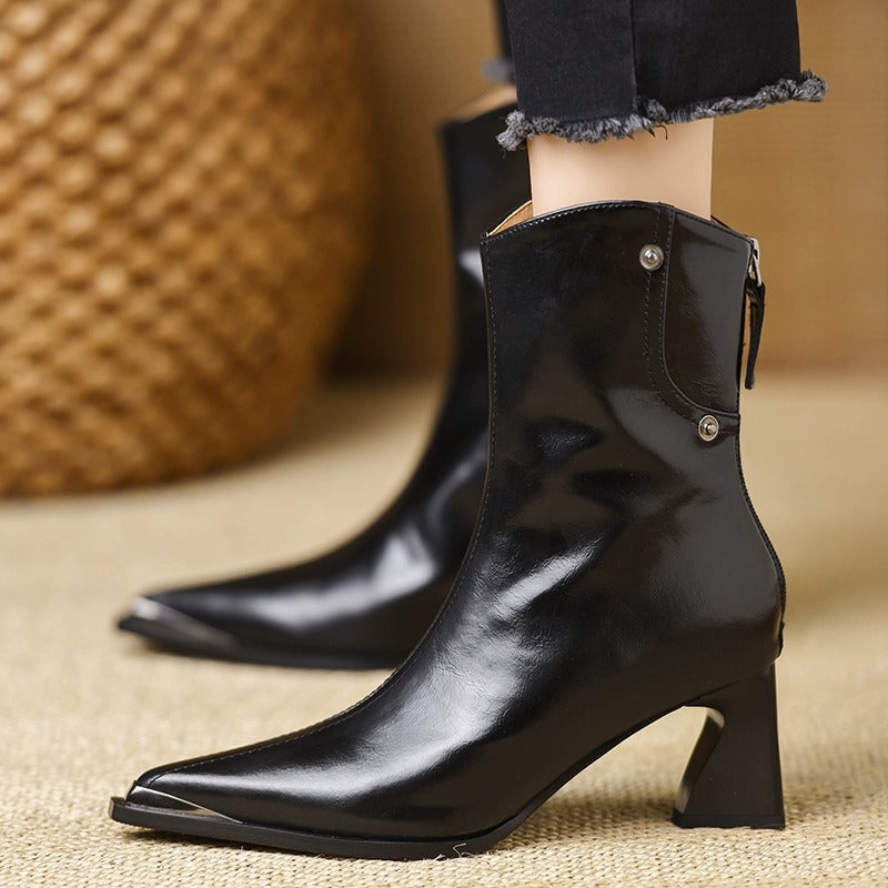 Anna-Berg | Classic Leather Ankle Boots