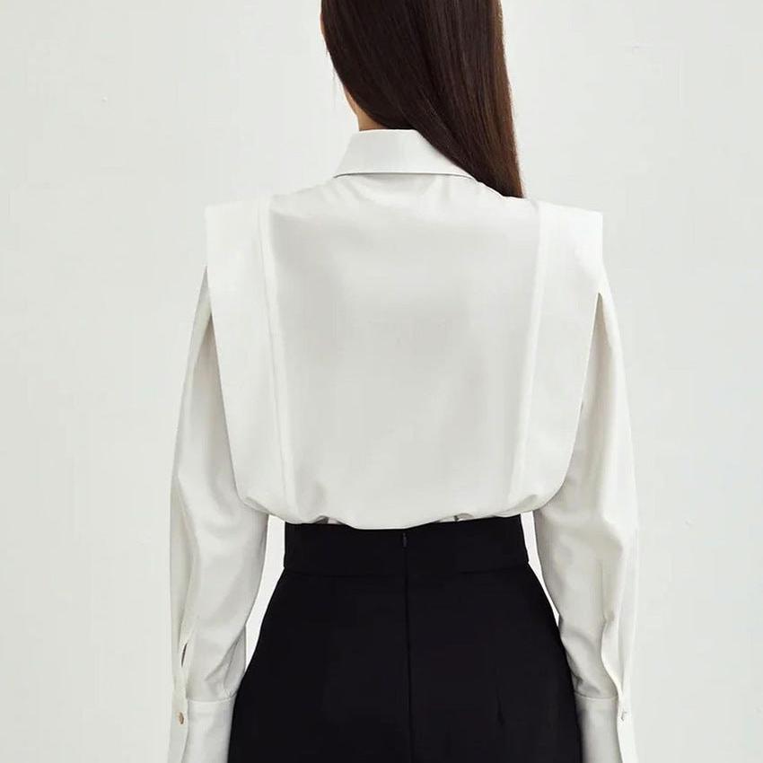 Anna-Berg | Tailored Button-Up Organic Cotton Blouse