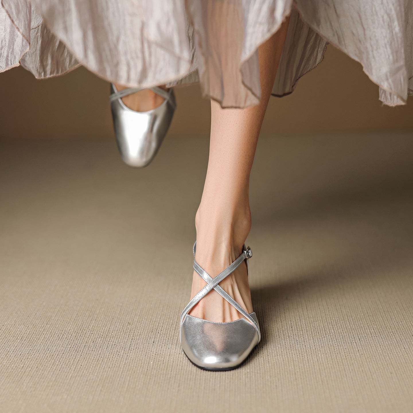 Anna-Berg | Leather Slingback Heels