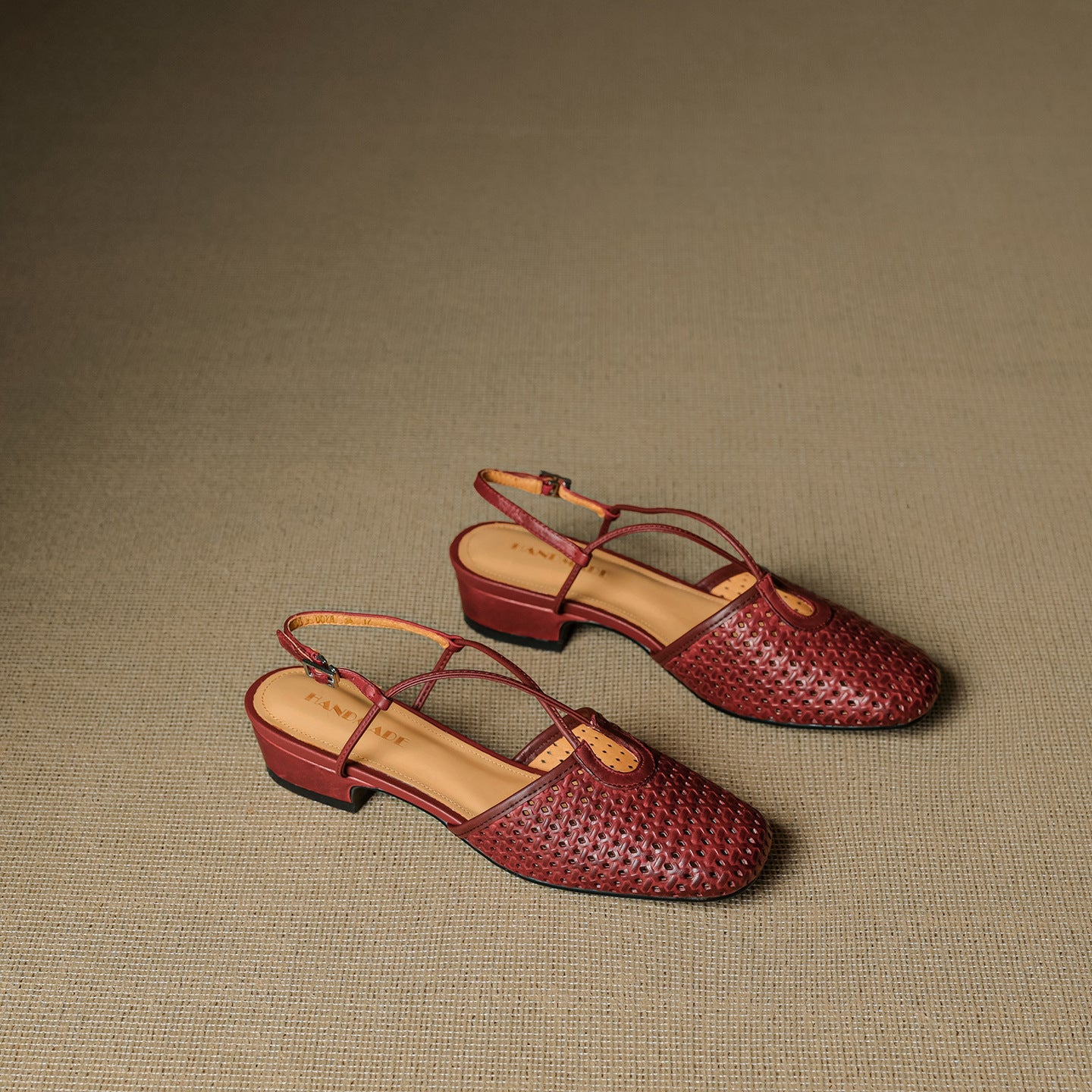 Anna-Berg | Genuine Leather Slingback Heels