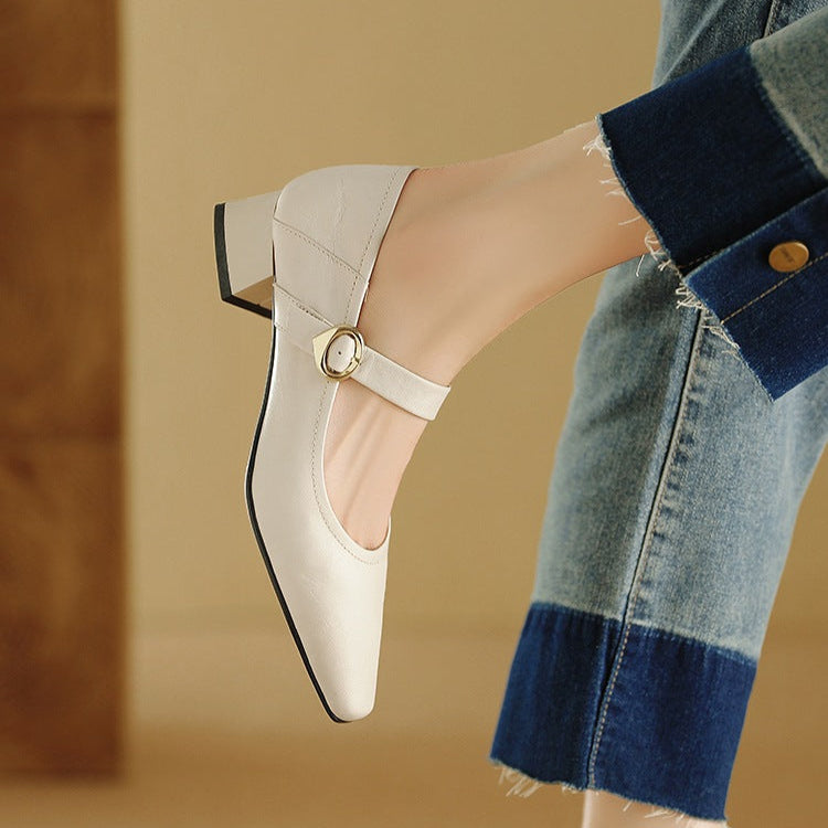 Anna-Berg | Merlot Leather Heels