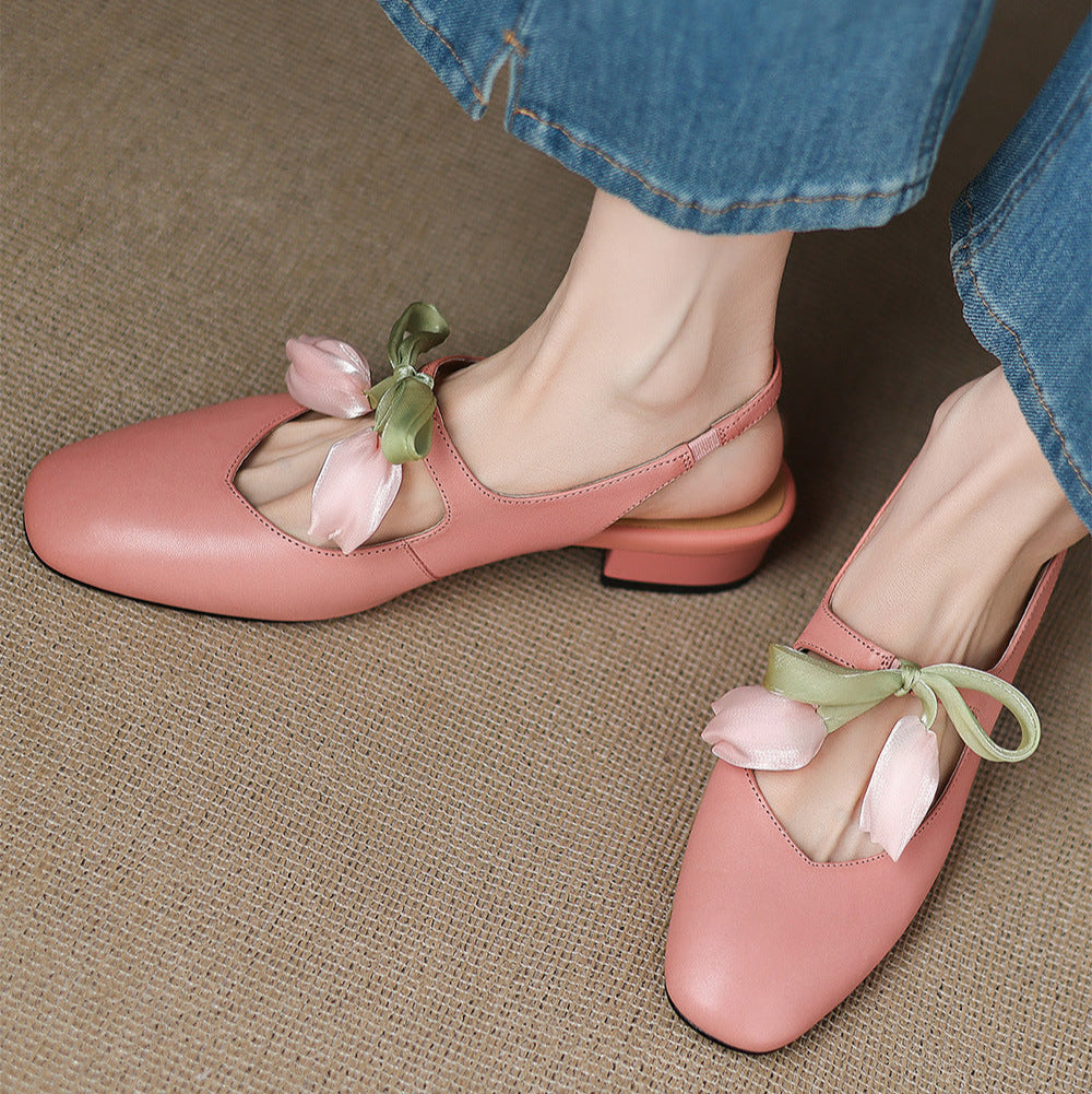 Anna-Berg | Leather Slingback Heels