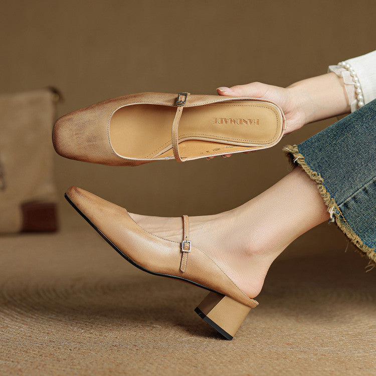Anna-Berg | Genuine Leather Mules