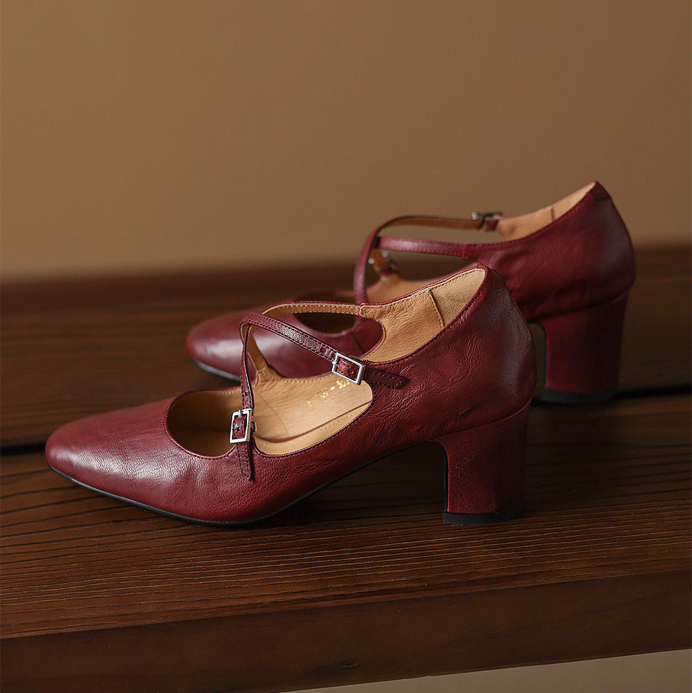 Anna-Berg | Genuine Leather Heels