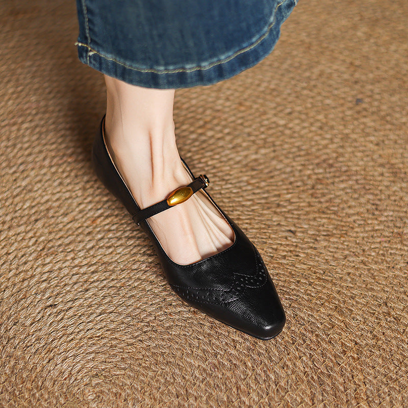 Anna-Berg | Classic Pointed Toe Heels in Leather