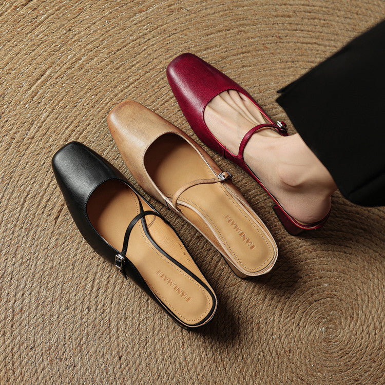 Anna-Berg | Genuine Leather Mules
