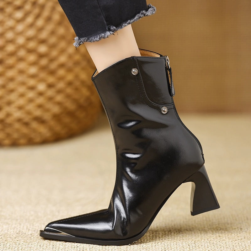 Anna-Berg | Classic Leather Ankle Boots
