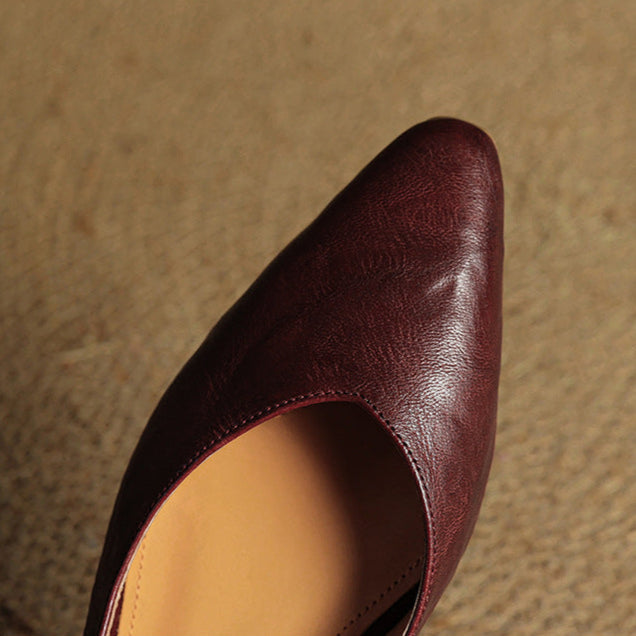 Anna-Berg | Leather Slingback Heels