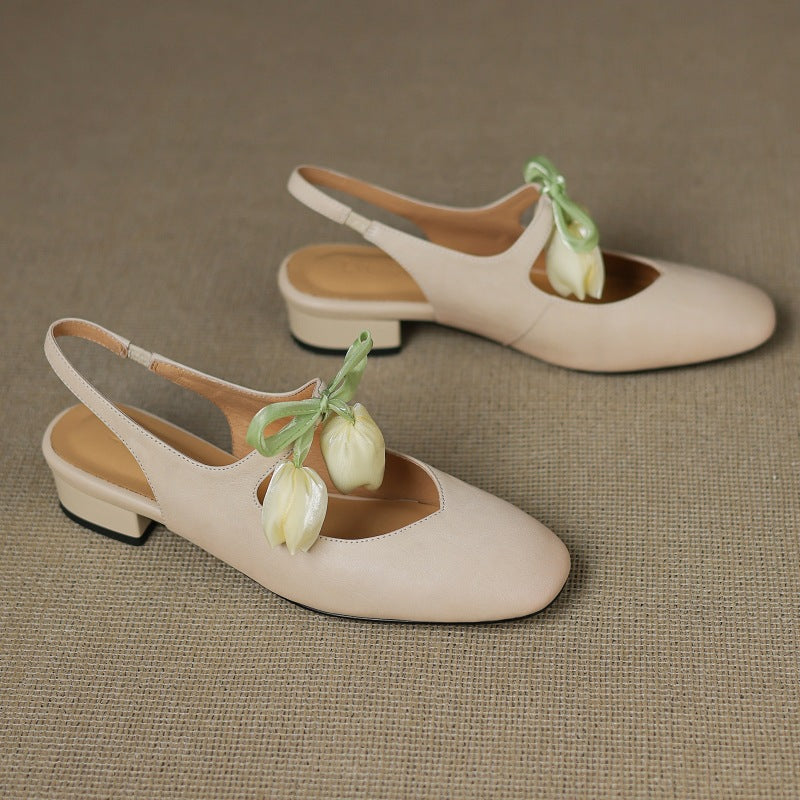 Anna-Berg | Leather Slingback Heels