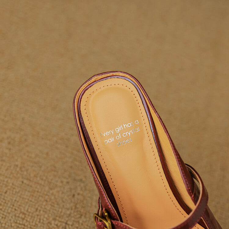 Anna-Berg | Genuine Leather Mules
