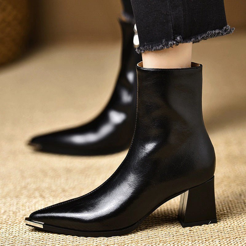 Anna-Berg | Leather Ankle Boots