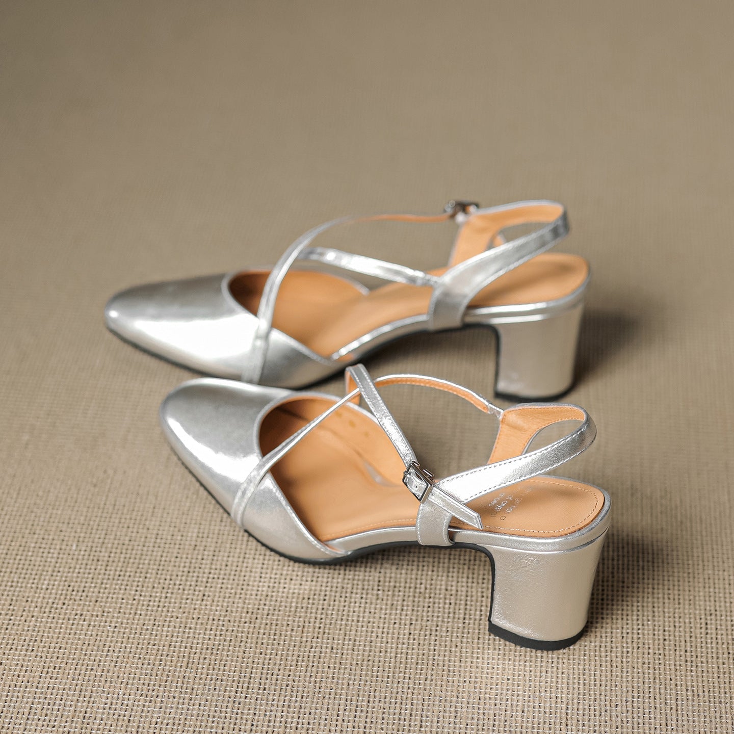 Anna-Berg | Leather Slingback Heels