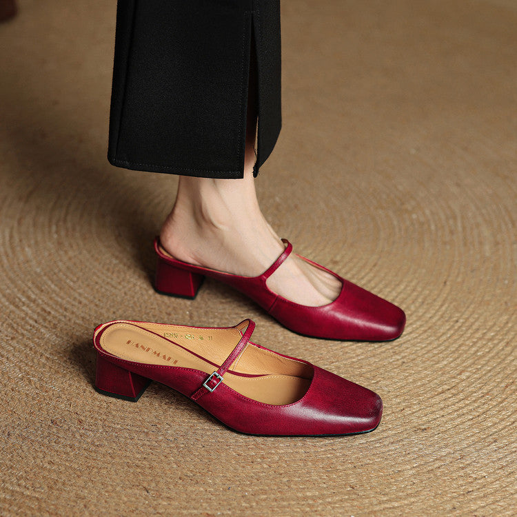 Anna-Berg | Genuine Leather Mules