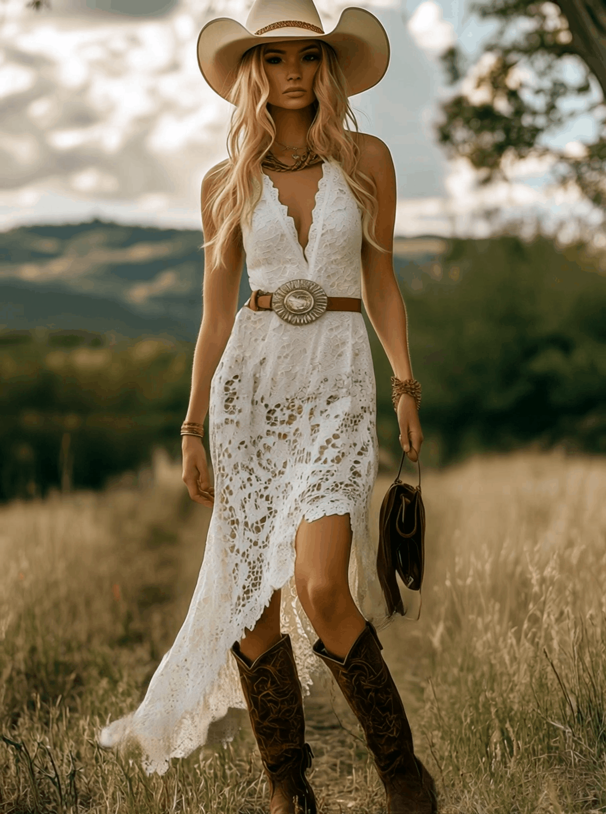 Anna-Berg | White Lace Casual Dress