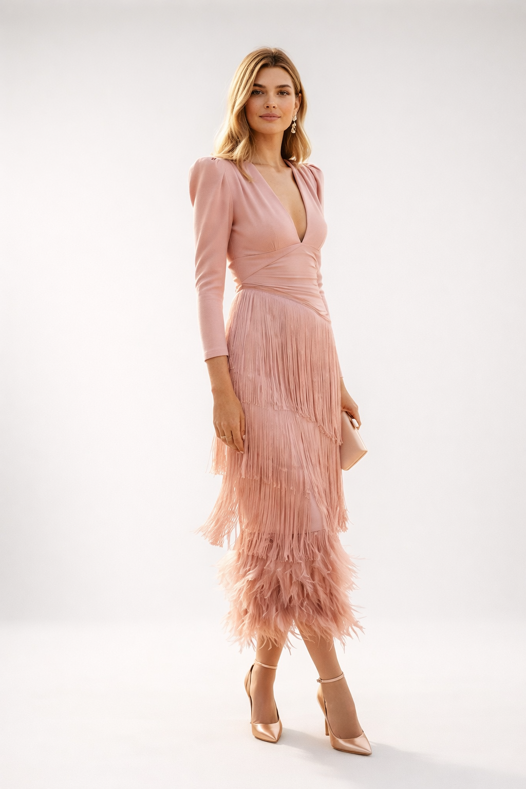 Anna-Berg | Fringe Elegant Dress
