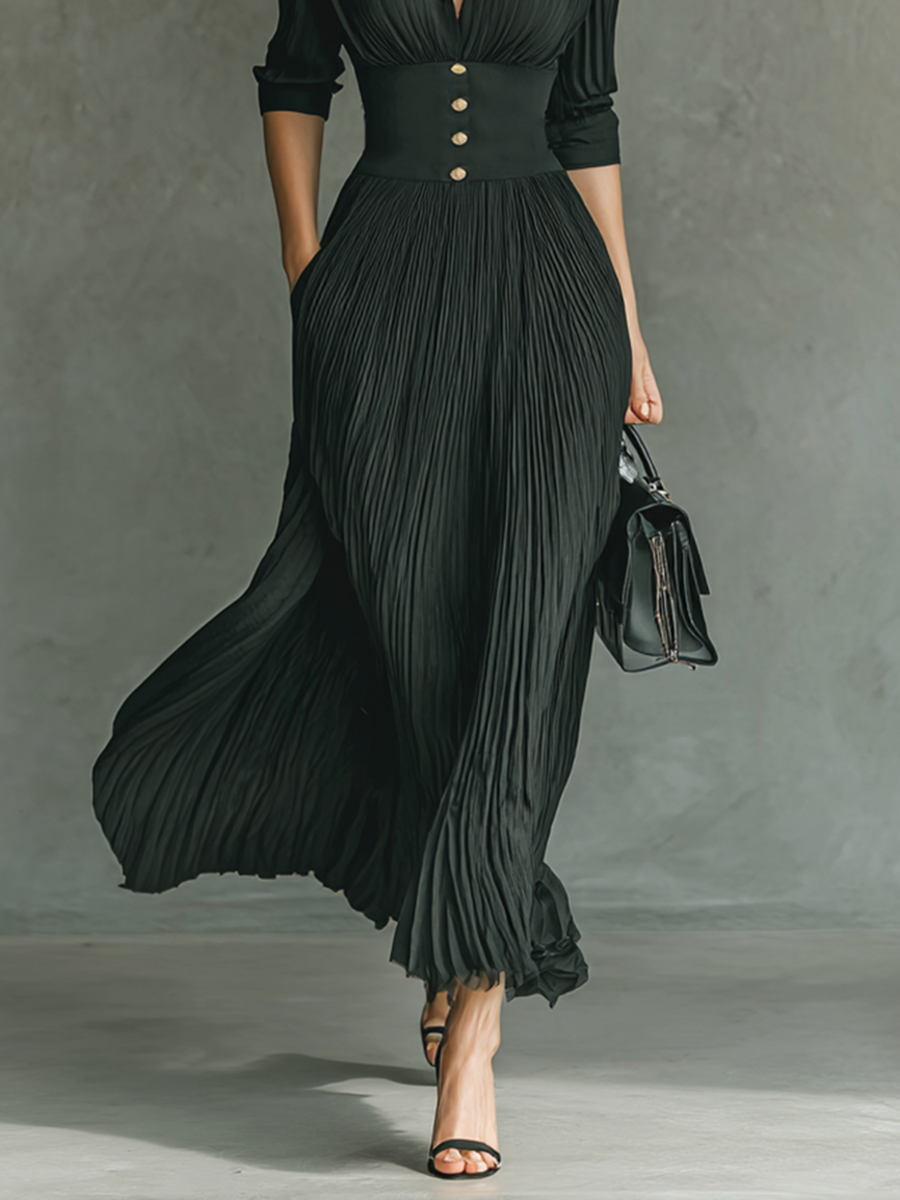 Anna-Berg | Pleated Dress
