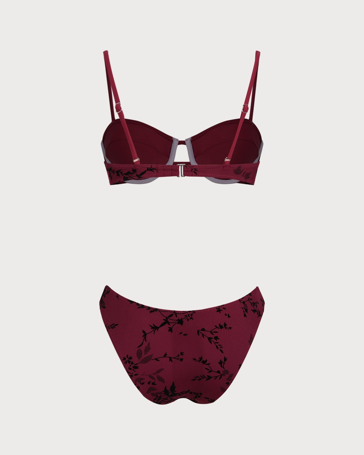 Anna-Berg | Floral Underwire Bikini Set for Women, Nylon, Regular Fit, Red