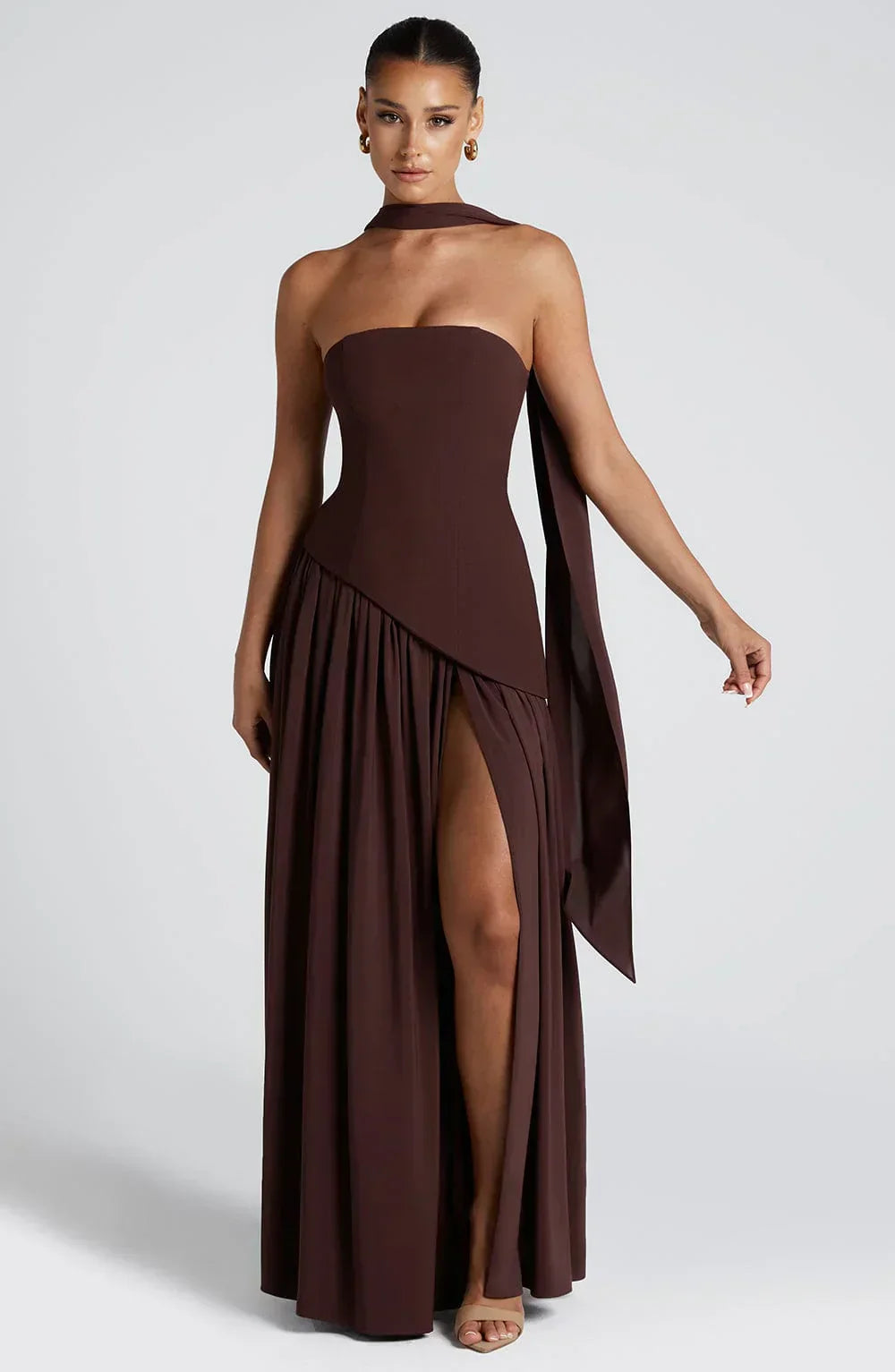 Anna-Berg | Luxe Sculptural Romance Maxi Gown for Every Occasion